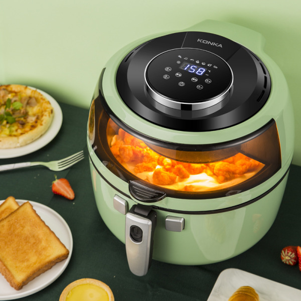 Electric fryer visible oven capacity